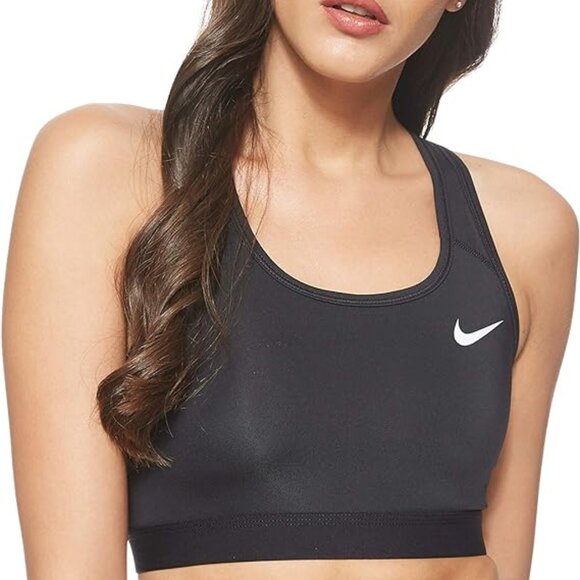 NIKE NON-PADDED SPORTS BRA  / BLACK (LARGE) - Picture 3 of 6